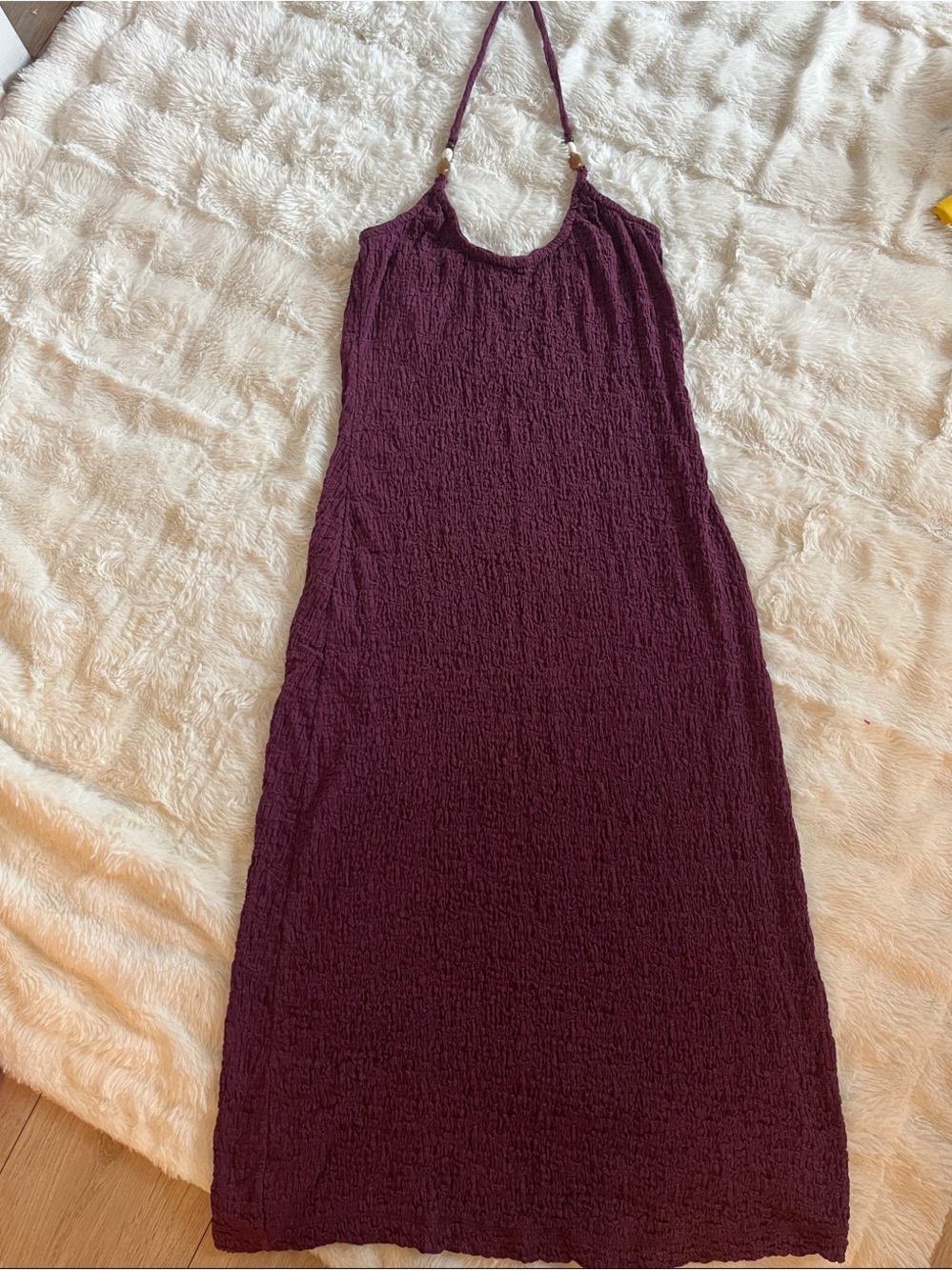 Old Navy Plum Halter Maxi Dress